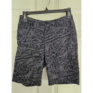 Nike Golf Dri-FIT Shorts Athletic Black White Pattern Kids Boy Girl Size M